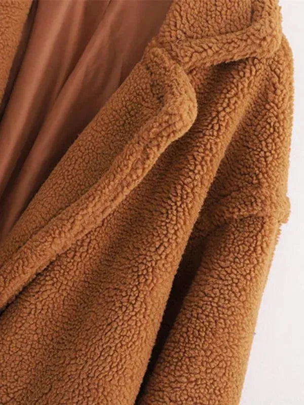 EB | Damen Warmer Fell Wollmantel