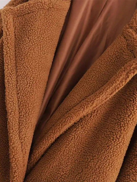 EB | Damen Warmer Fell Wollmantel