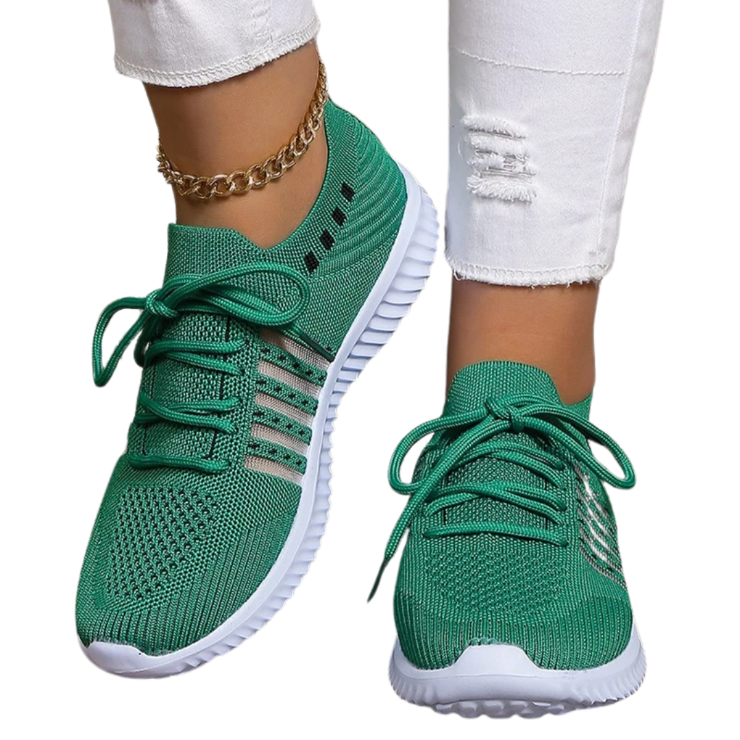 Frauen atmungsaktive Strick-Sneaker EB