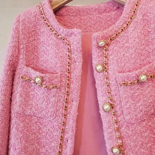 EB | Damen Tweed Slim Fit Jacke