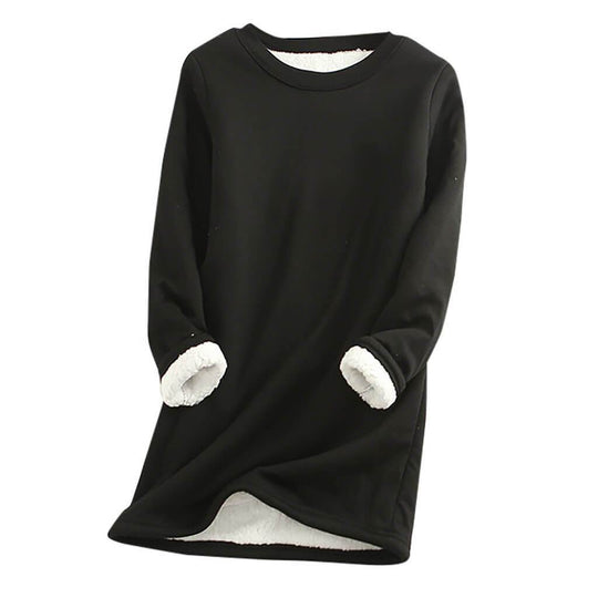 EB | Weicher Pullover mit Fleece-futter Warm und Bequem Perfekt für Heimeligkeit