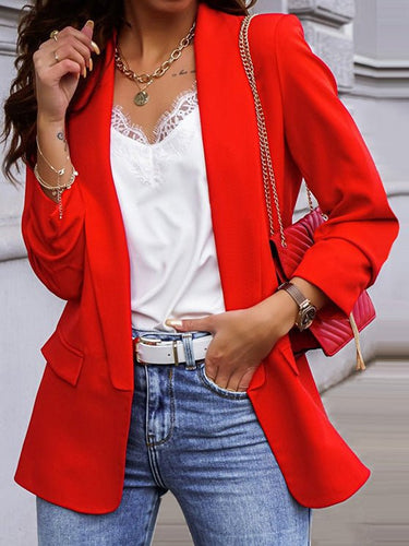 EB | Damen Blazer Ol Professionell Slim Langarm Blazer