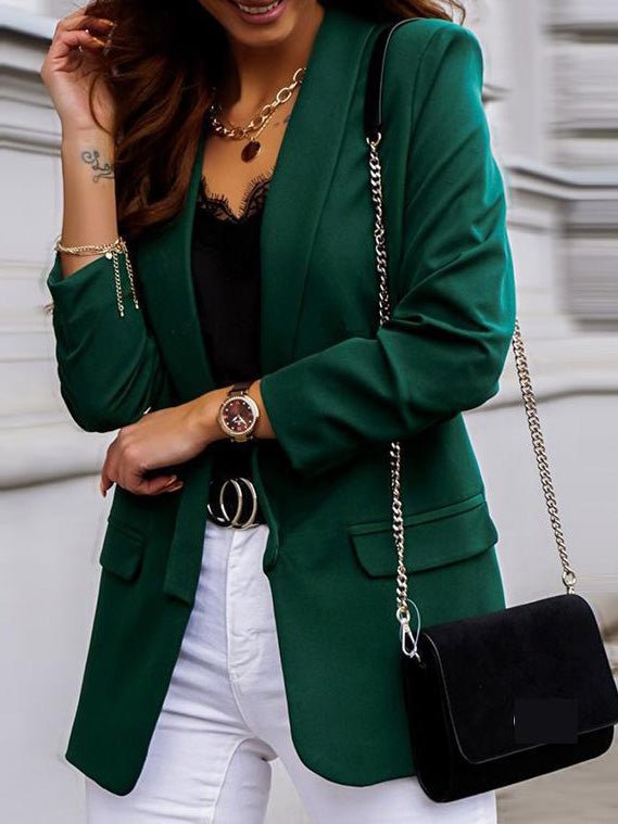 EB | Damen Blazer Ol Professionell Slim Langarm Blazer
