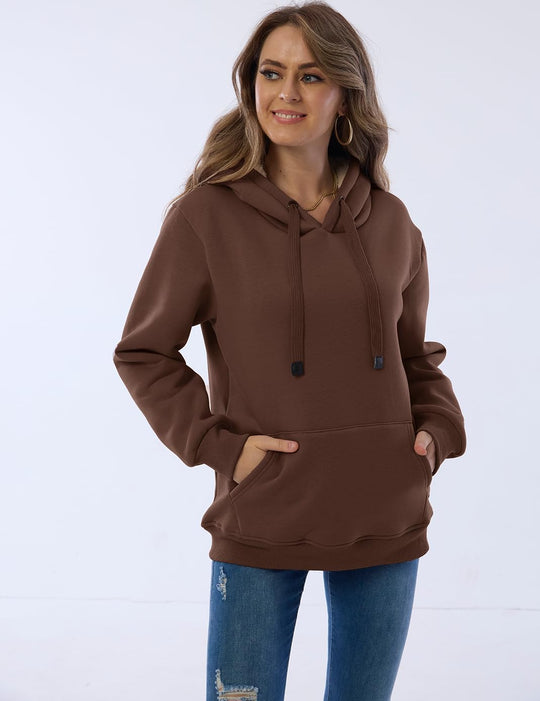 EB | Damen Freizeit Fleece-Gefütterter Hoodie