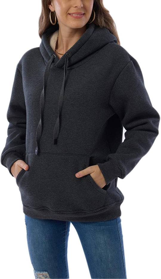 EB | Damen Freizeit Fleece-Gefütterter Hoodie