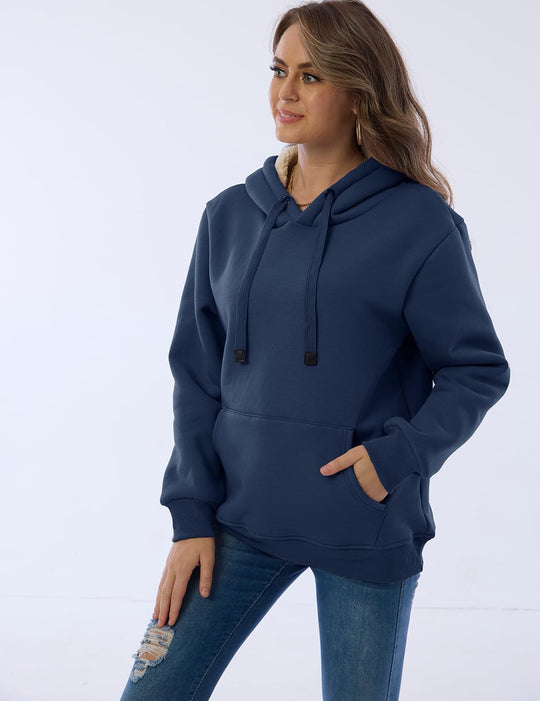 EB | Damen Freizeit Fleece-Gefütterter Hoodie