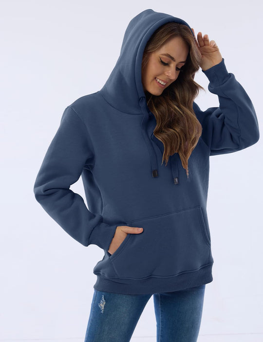 EB | Damen Freizeit Fleece-Gefütterter Hoodie