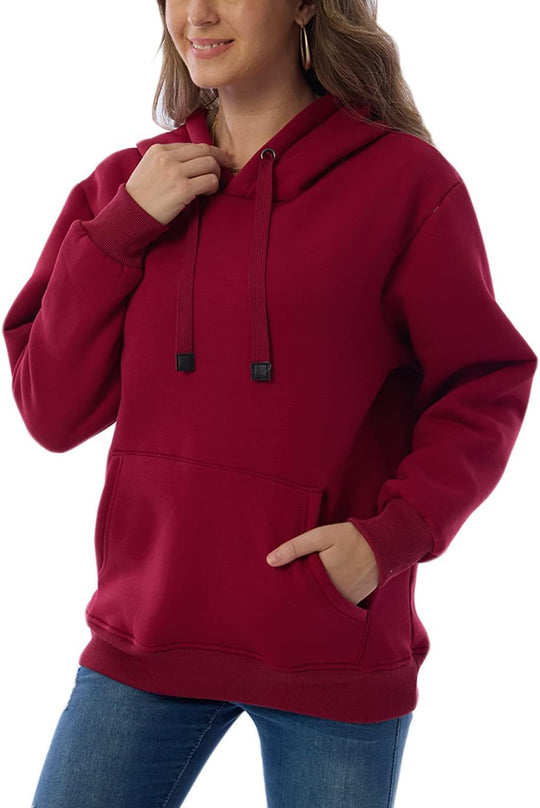 EB | Damen Freizeit Fleece-Gefütterter Hoodie
