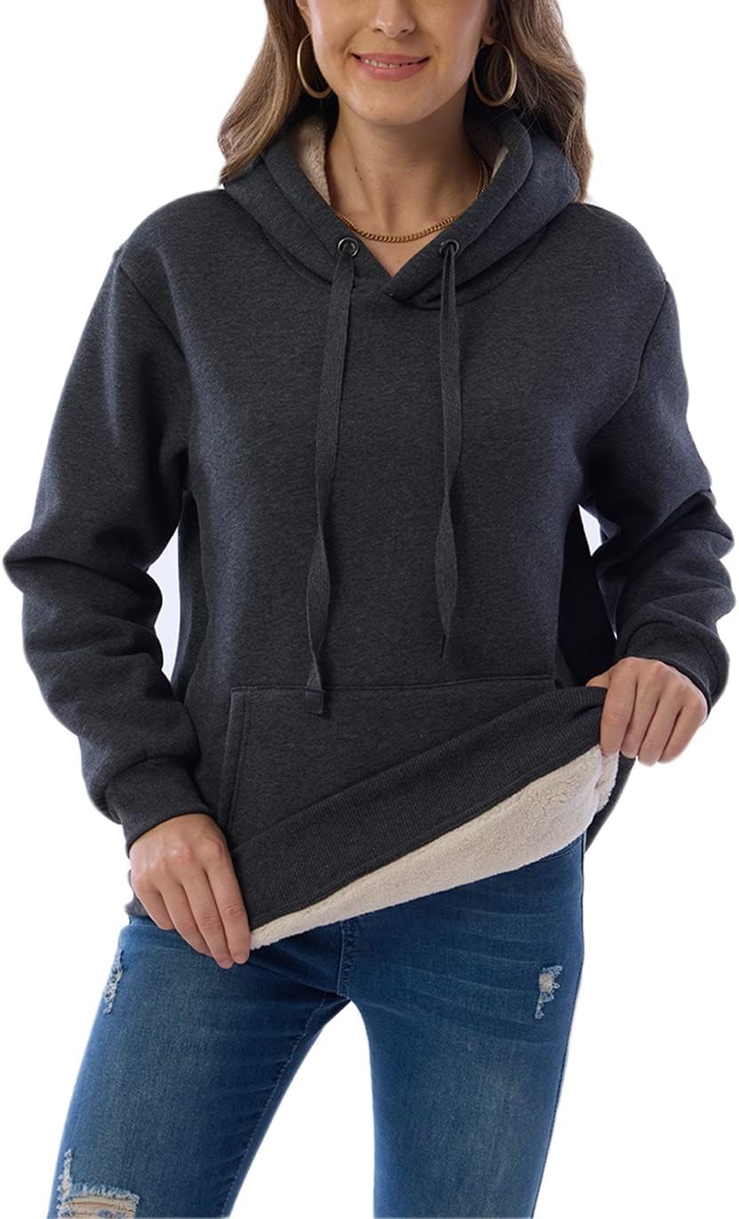 EB | Damen Freizeit Fleece-Gefütterter Hoodie