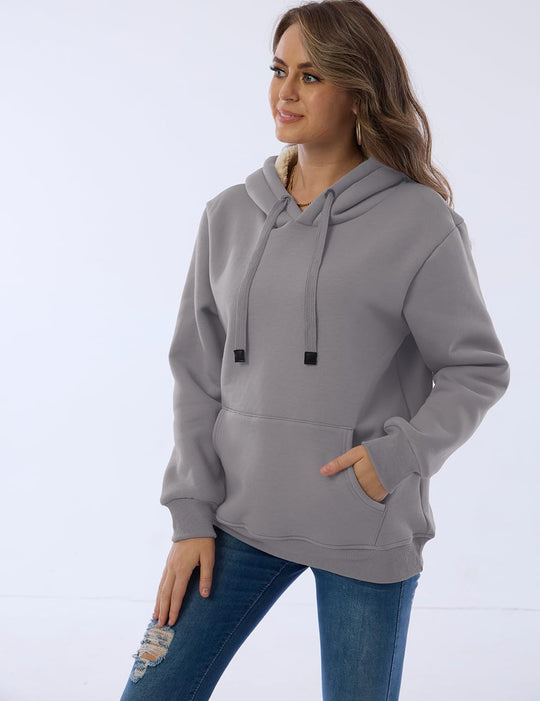 EB | Damen Freizeit Fleece-Gefütterter Hoodie