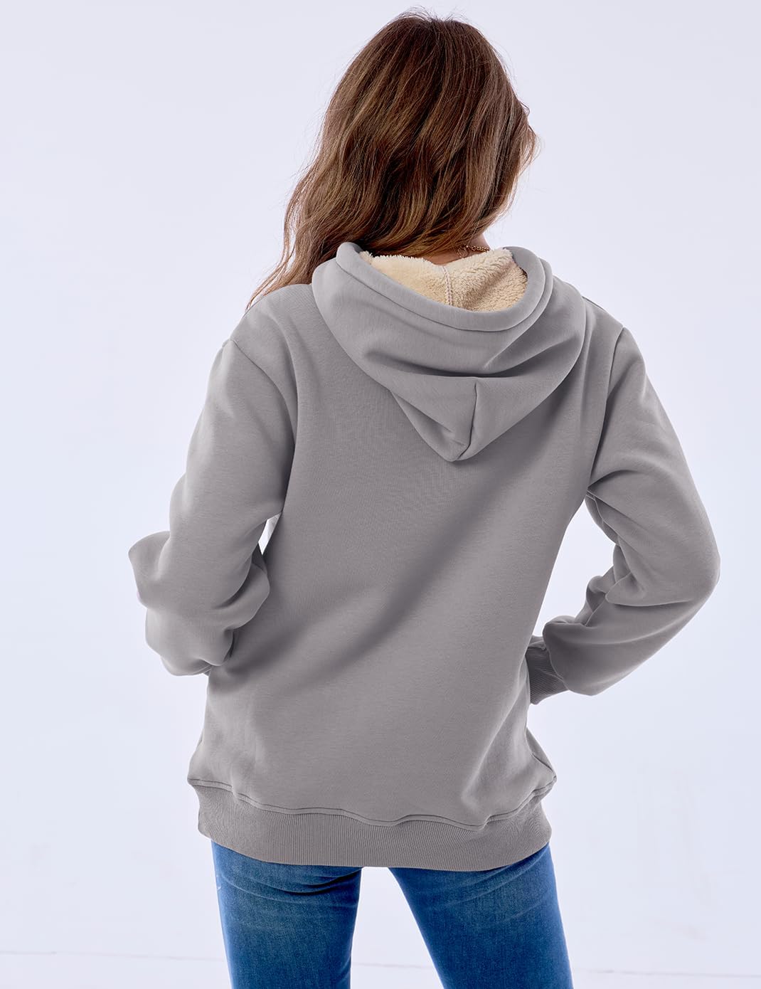 EB | Damen Freizeit Fleece-Gefütterter Hoodie