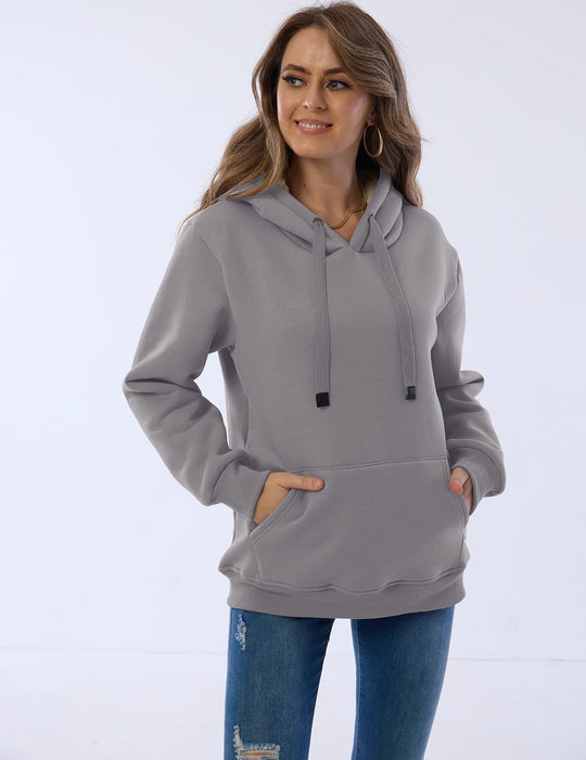 EB | Damen Freizeit Fleece-Gefütterter Hoodie