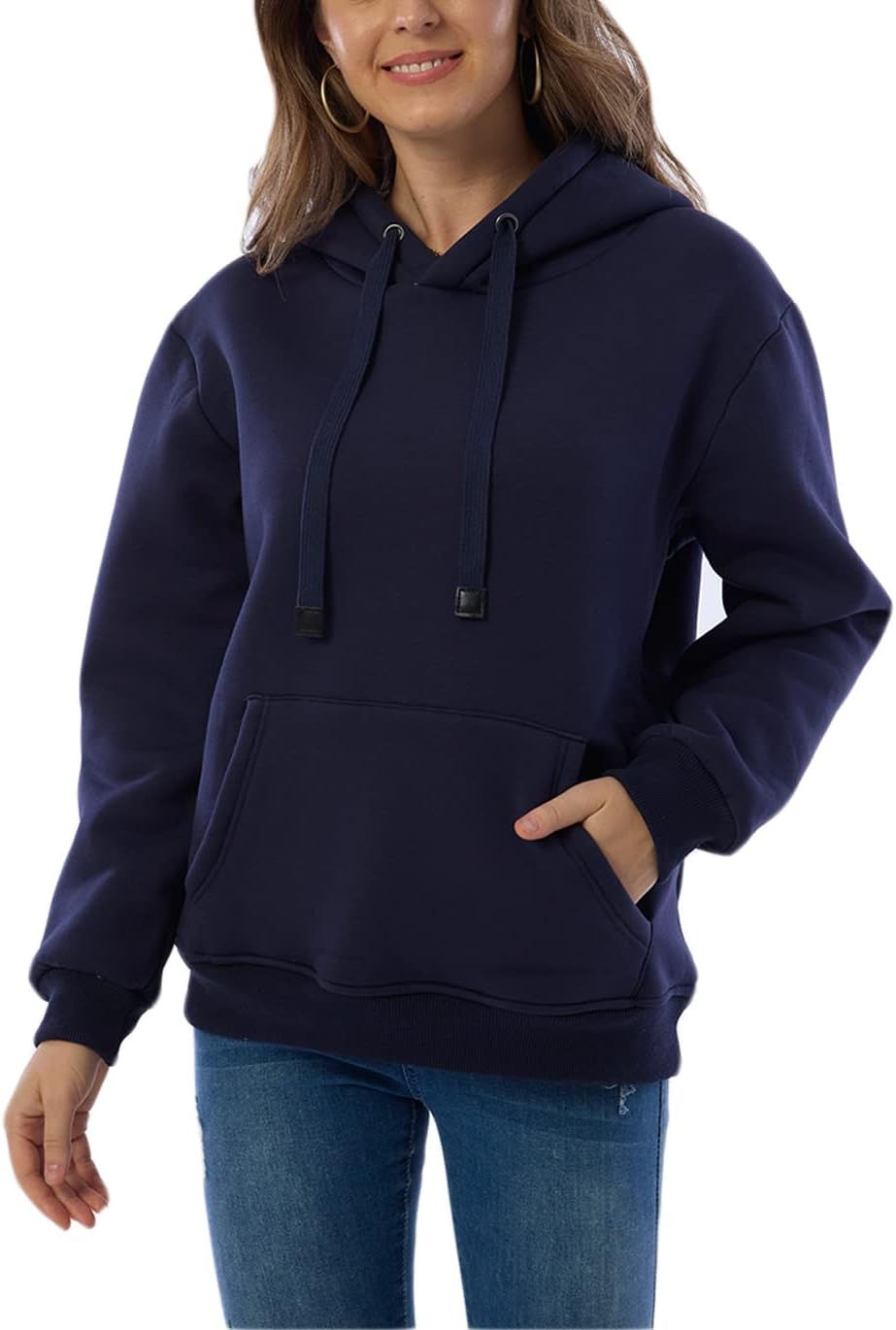 EB | Damen Freizeit Fleece-Gefütterter Hoodie