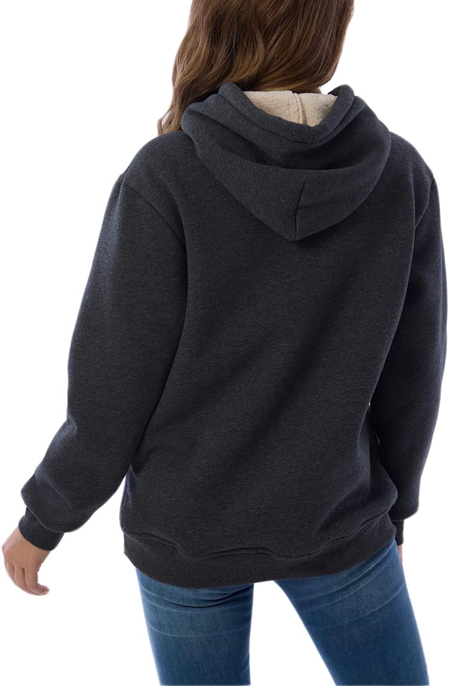 EB | Damen Freizeit Fleece-Gefütterter Hoodie
