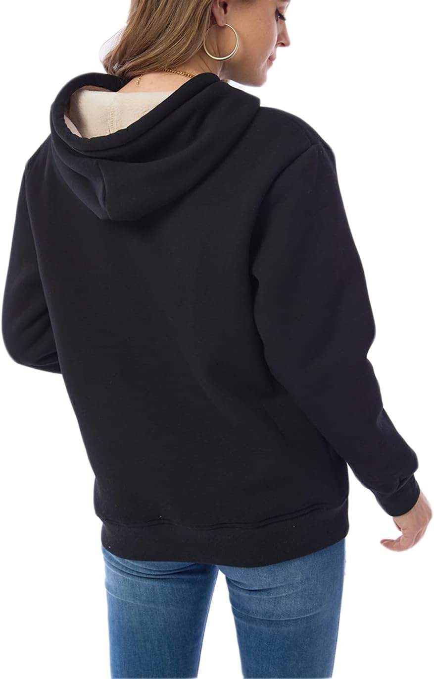 EB | Damen Freizeit Fleece-Gefütterter Hoodie