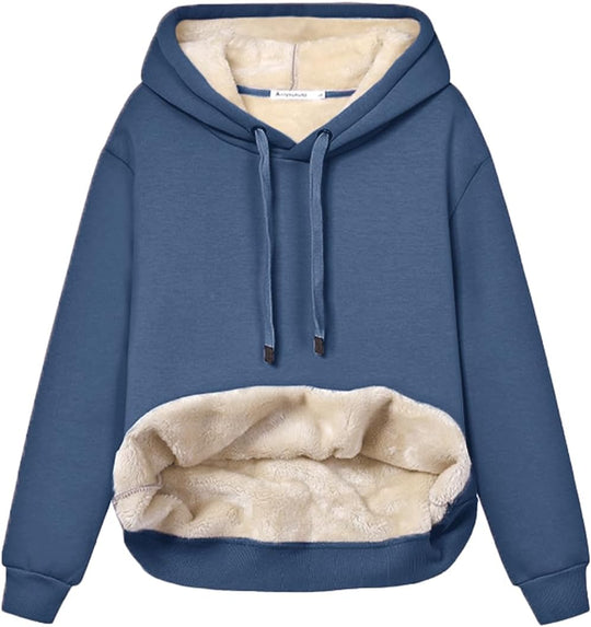 EB | Damen Freizeit Fleece-Gefütterter Hoodie