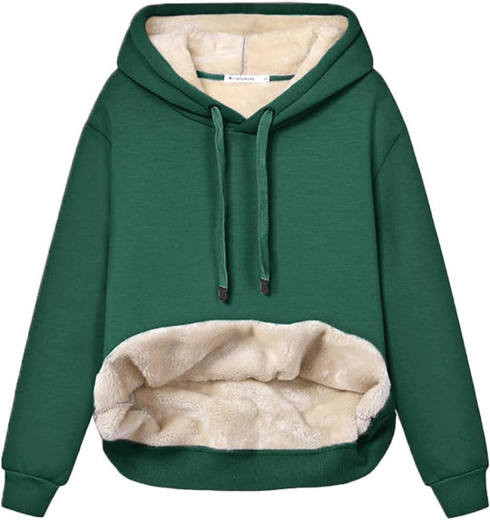 EB | Damen Freizeit Fleece-Gefütterter Hoodie