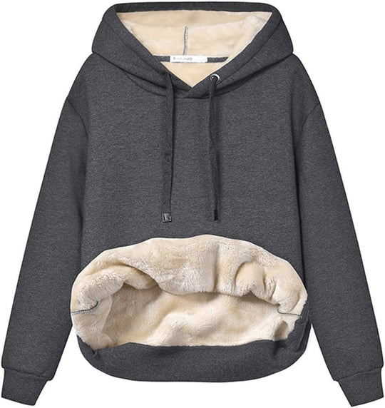 EB | Damen Freizeit Fleece-Gefütterter Hoodie