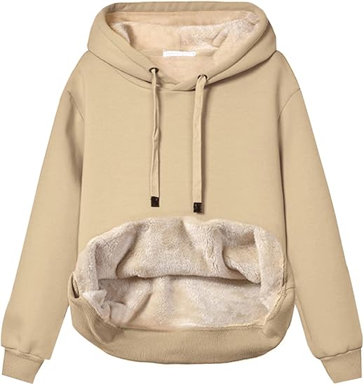 EB | Damen Freizeit Fleece-Gefütterter Hoodie