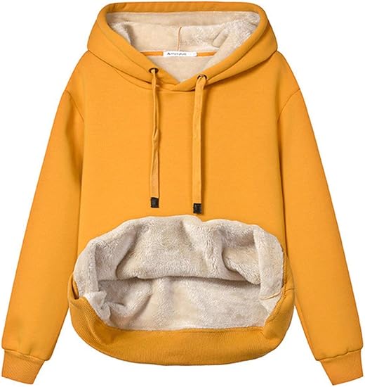 EB | Damen Freizeit Fleece-Gefütterter Hoodie