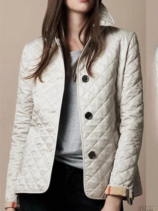 EB | Damen Freizeit Steppjacke mit umgeschlagenem Kragen