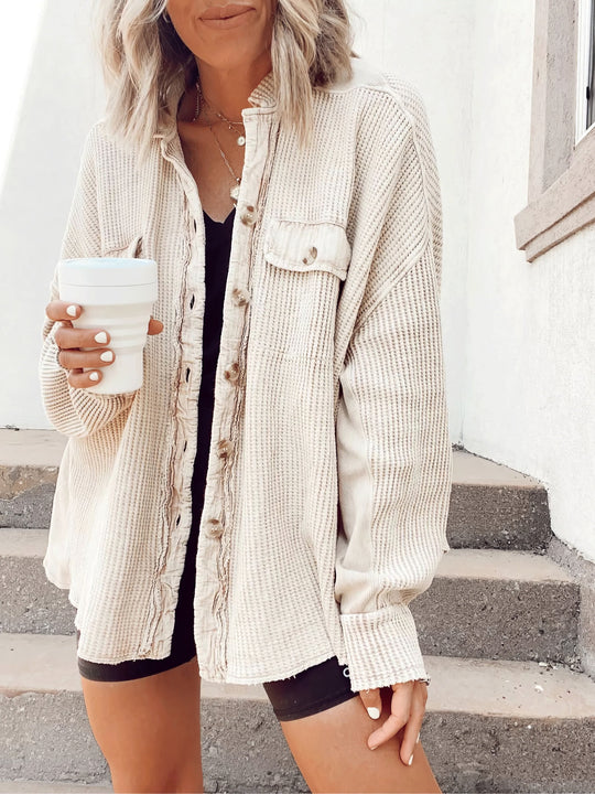 EB | Lässige Hemdjacke Aus Weichem Stoff