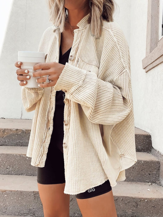 EB | Lässige Hemdjacke Aus Weichem Stoff