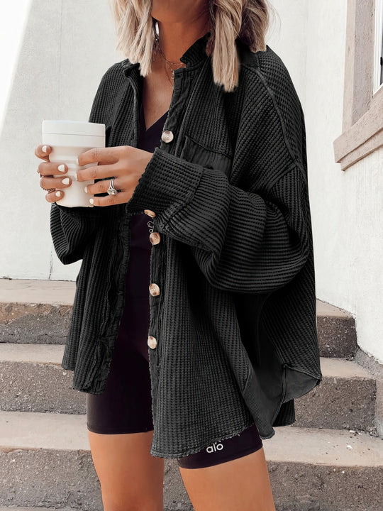 EB | Lässige Hemdjacke Aus Weichem Stoff