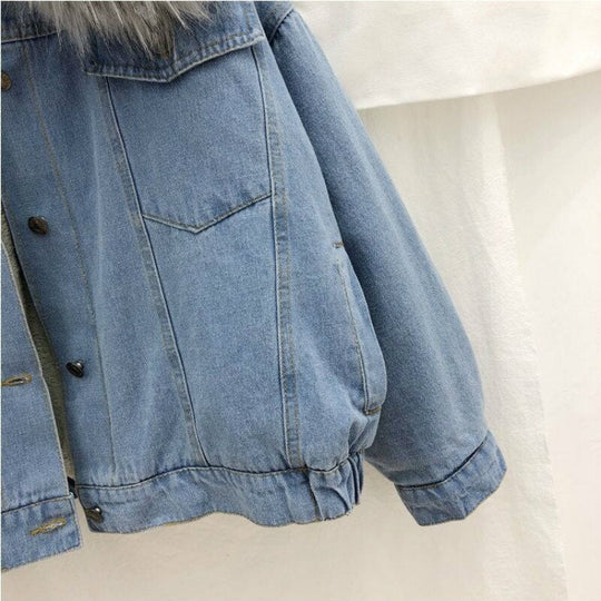 EB | Damen Denim Winterjacke - Stilvoll & Warm