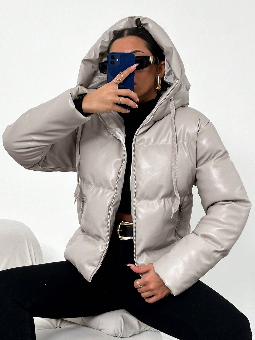 EB | Damen Puffjacke mit Kapuze