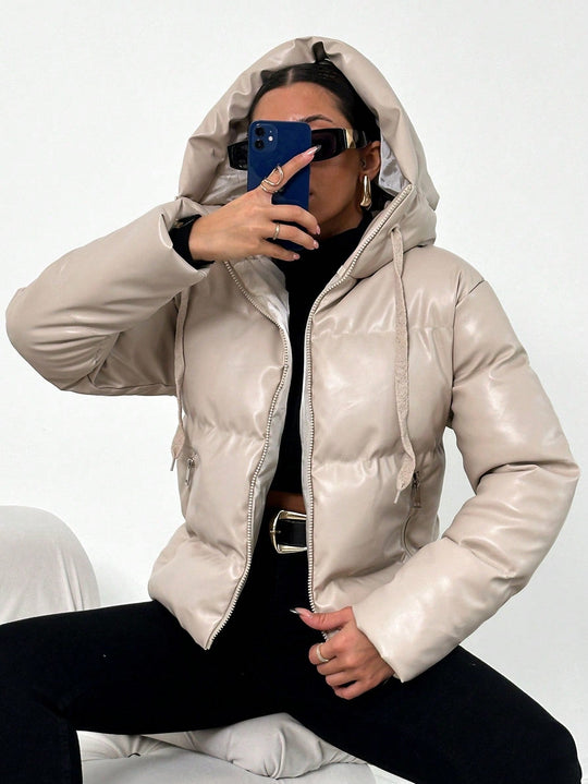 EB | Damen Puffjacke mit Kapuze