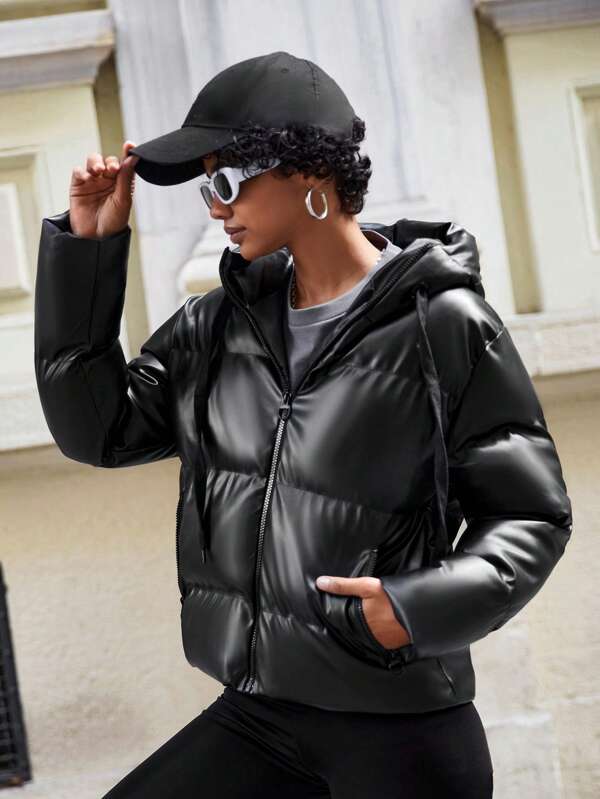 EB | Damen Puffjacke mit Kapuze