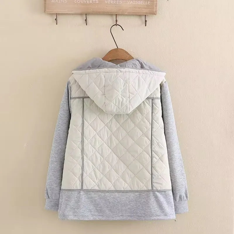EB | Damen Stepp-Hoodie - Übergröße - Warm & Stylisch