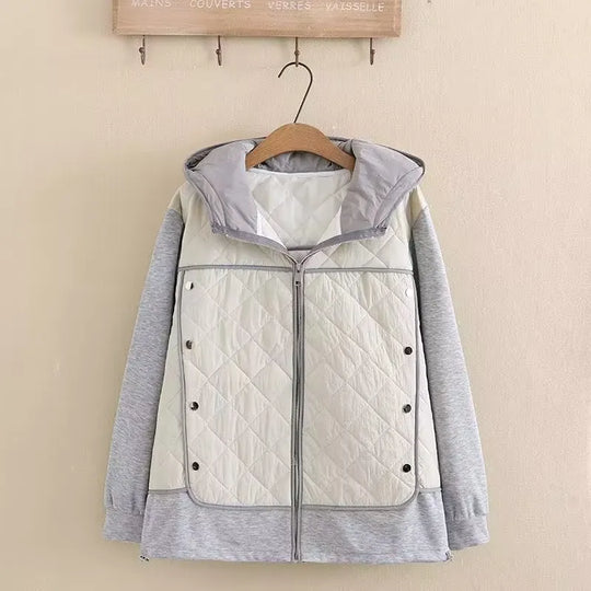 EB | Damen Stepp-Hoodie - Übergröße - Warm & Stylisch