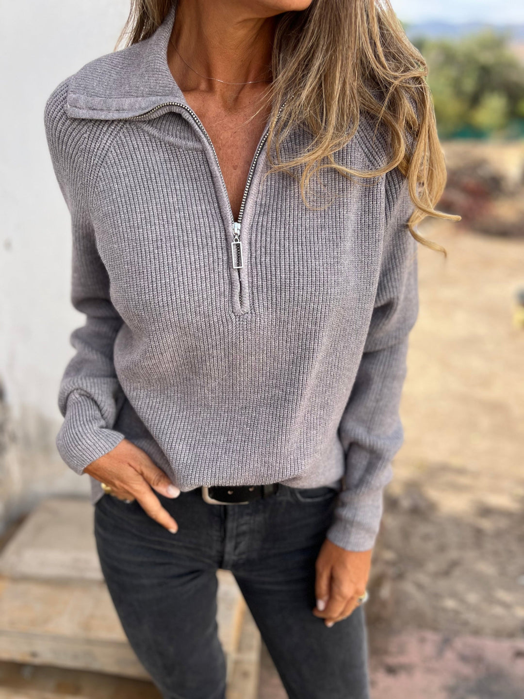 EB | Damen V-Ausschnitt Pullover