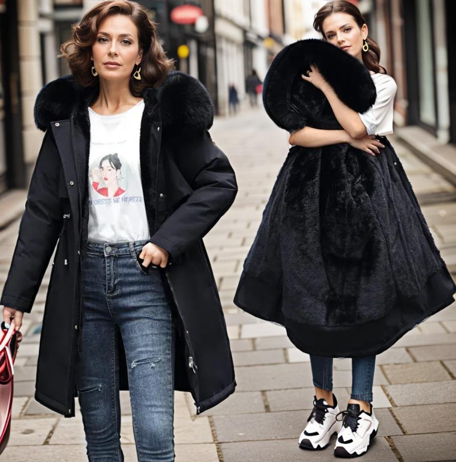 EB | Damen Warm Wasserfest Wintermantel