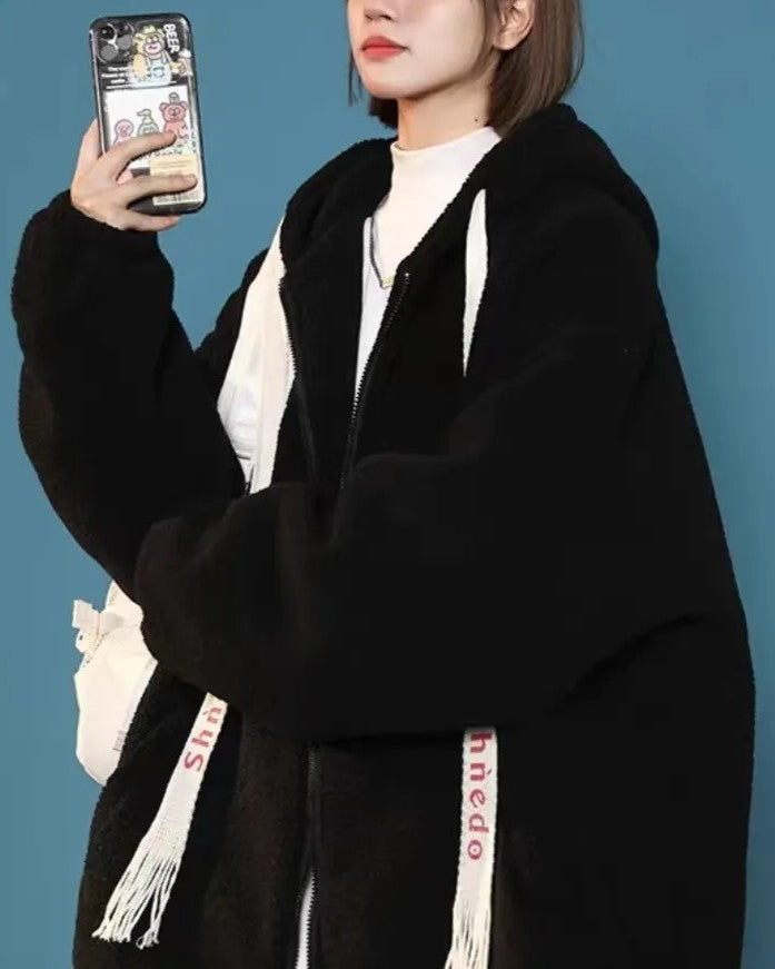 EB | Damen Winter Fleecejacke - Oversized & Warm