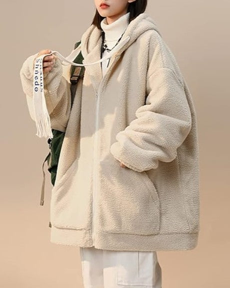 EB | Damen Winter Fleecejacke - Oversized & Warm