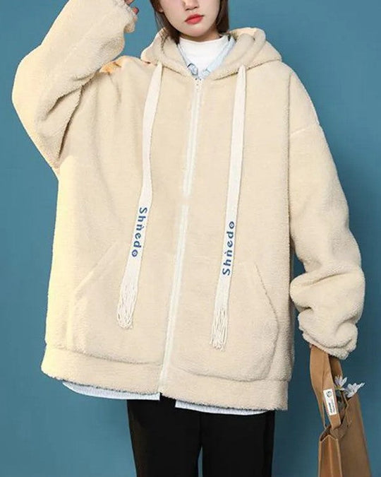 EB | Damen Winter Fleecejacke - Oversized & Warm