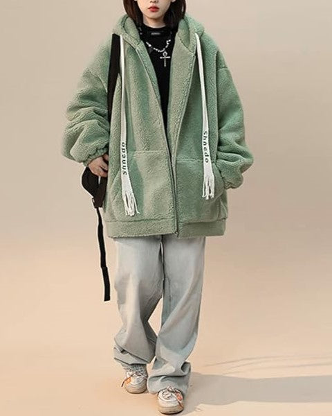 EB | Damen Winter Fleecejacke - Oversized & Warm