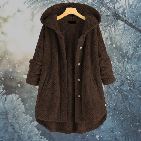EB | Damen Winter Fleecejacke mit Kapuze