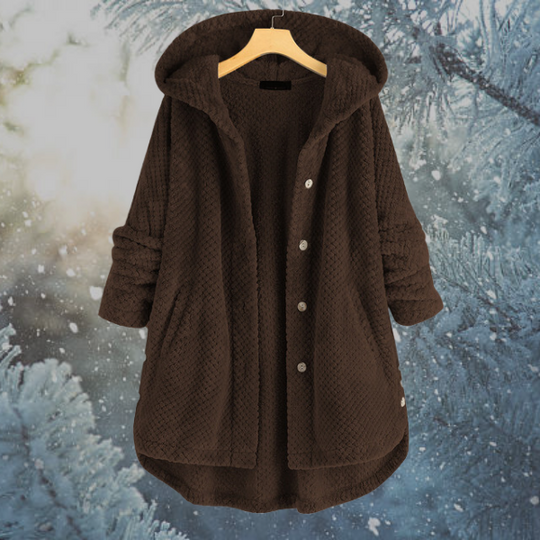 EB | Damen Winter Fleecejacke mit Kapuze