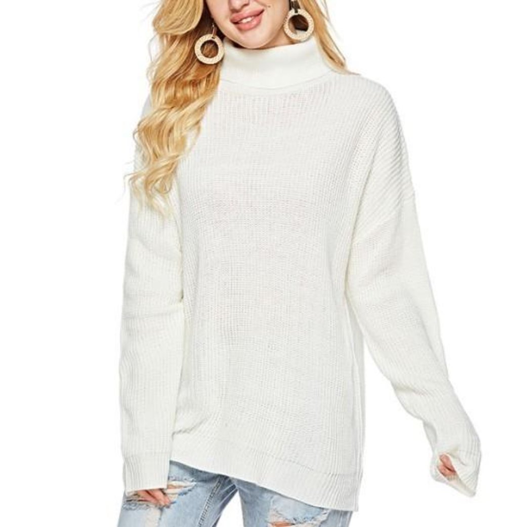 EB | Rollkragenpullover Weicher Strick Lässiger Komfort