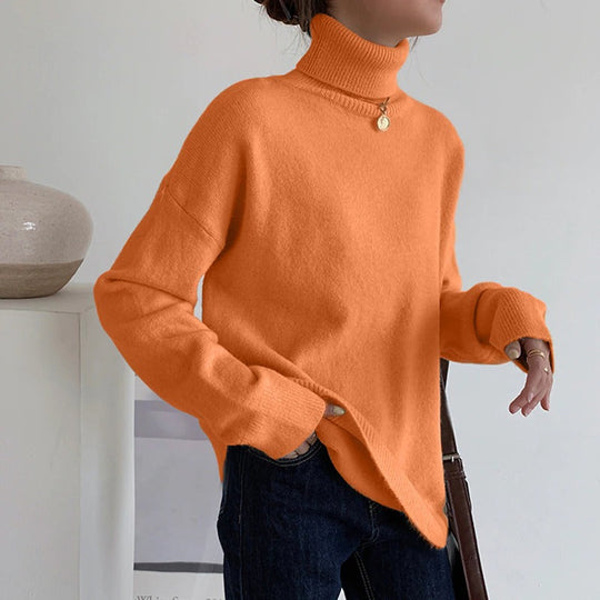 EB - Weit geschnittener warmer Rollkragenpullover