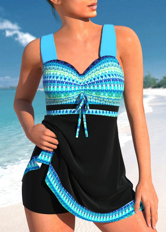 EB | Schlanker, Leichter Tankini aus Patchwork