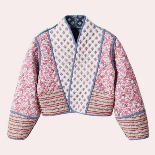 EB | Kurze Blumenjacke für Damen für den Herbst