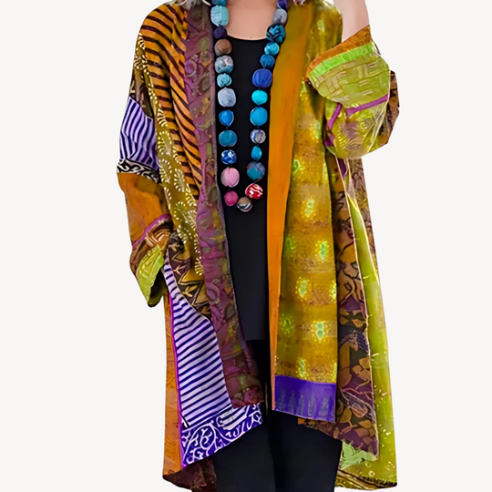 EB | Gemusterter Kimono-Cardigan für Frauen