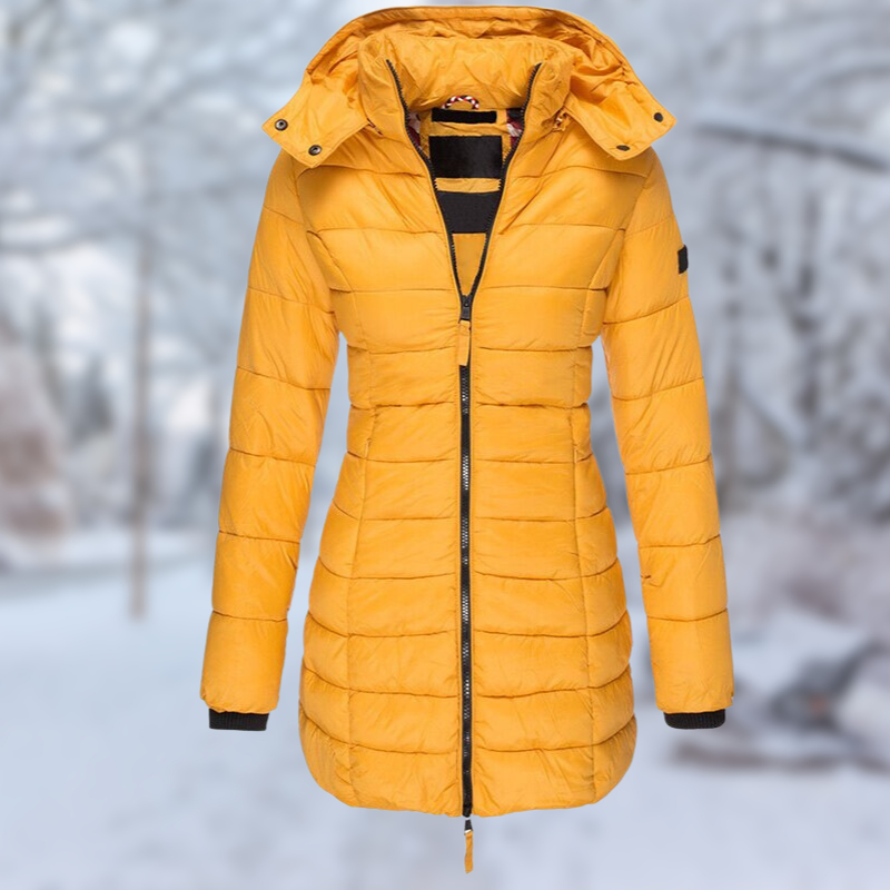 EB | Stilvolle Halblange Winterjacke Für Damen