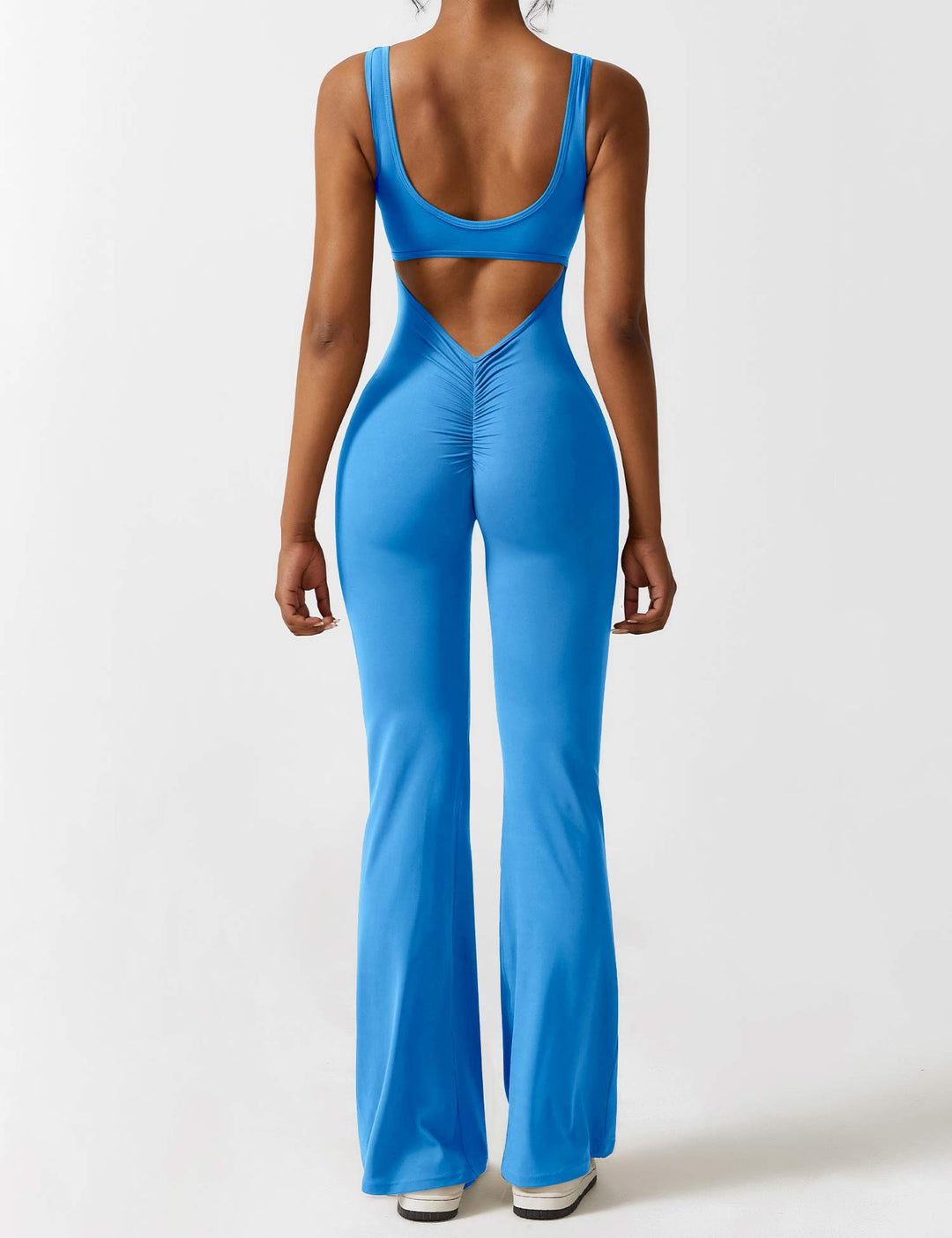 EB | V-Rücken Auslaufender Jumpsuit