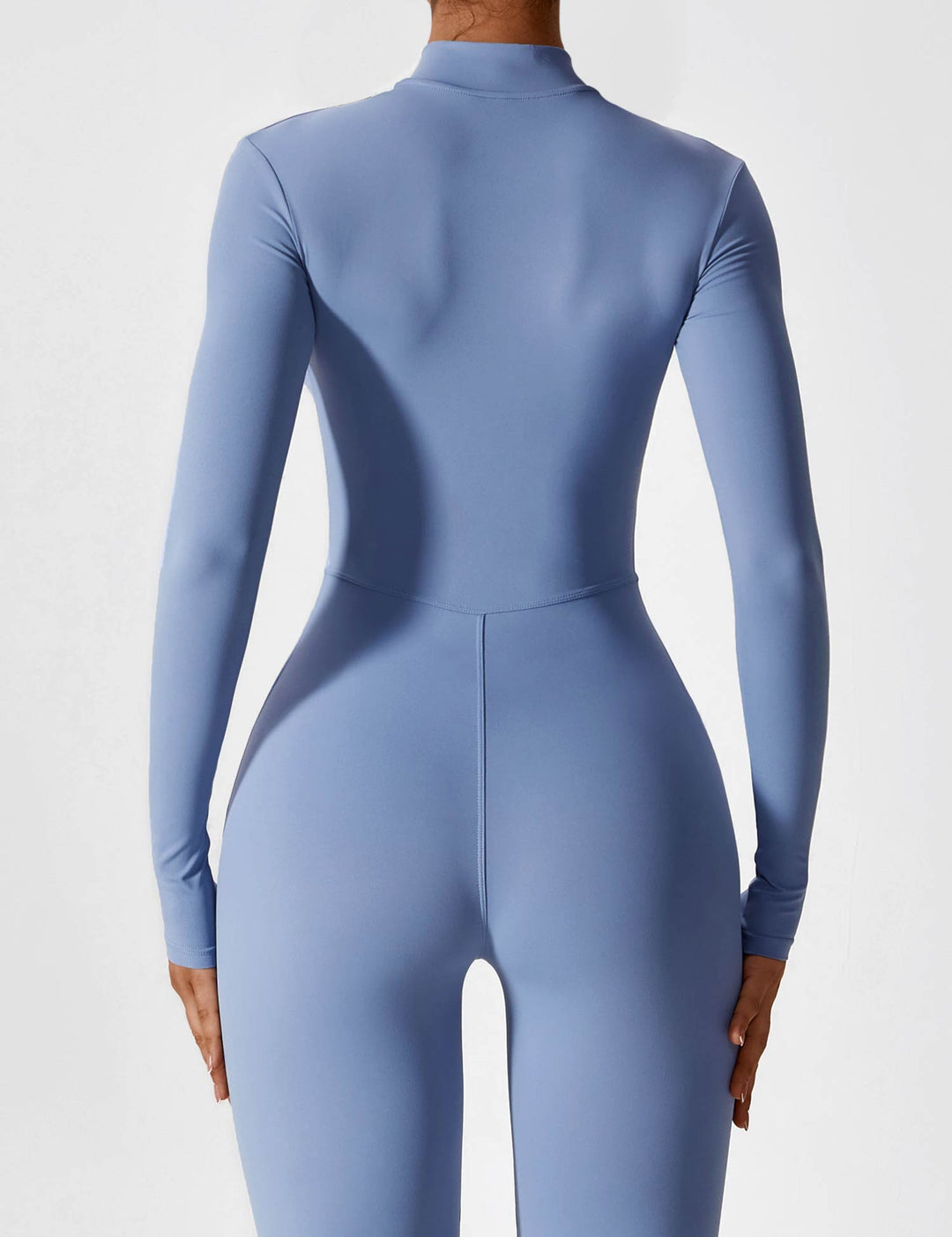 EB - Lange Ärmel/Kurze Ärmel Reißverschluss Jumpsuit für Frauen